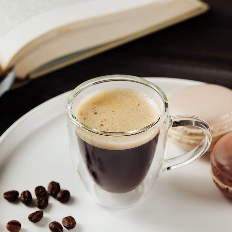 [Australia - AusPower] - BTaT- Small Espresso Cups, Demitasse Cups, Set of 6 (2.0 oz, 60 ml), Glass Coffee Mugs, Double Wall Glass Cups, Cappuccino Cups, Latte Cups, Clear Coffee Cup, Tea Glass, Espresso Glass, Glass Tea Cups 
