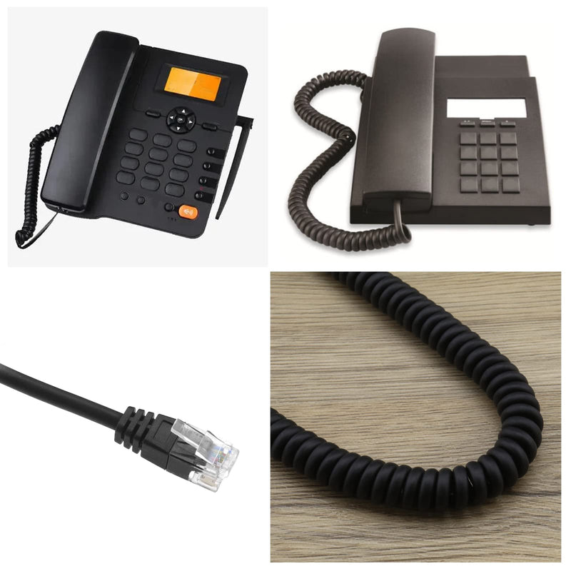 [Australia - AusPower] - The Lord of the Tools RJ12 6P6C Male to Male Telephone Cord Straight Wired Cable Retractable Spring Cable Accessories for Telephone Lines Fax Lines Printer Lines 