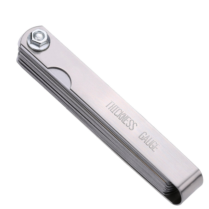 [Australia - AusPower] - 32 Blades Steel Feeler Gauge Dual Marked Metric and Imperial Measuring Tool 
