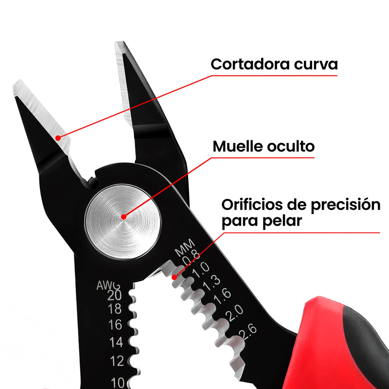 [Australia - AusPower] - KAIWEETS Wire Cutters 5-Inch Flush Pliers with Supplementary Stripping, Cutting Pliers, Handy and Slim Diagonal Cutters, Sharp Snip 