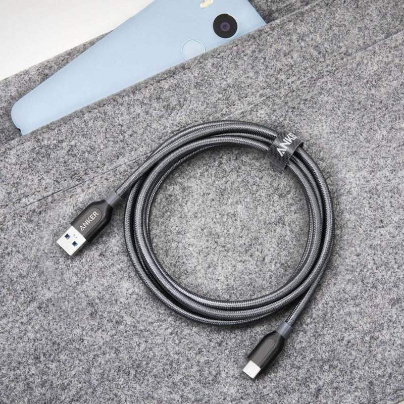 [Australia - AusPower] - Anker USB C Cable, PowerLine+ USB-C to USB 3.0 cable (3ft), High Durability, for Samsung Galaxy Note 8, S8, S8+, S9, S10, Sony XZ, LG V20 G5 G6, HTC 10, Xiaomi 5 and More. 3ft Black 