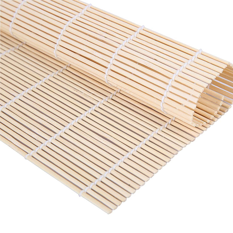 [Australia - AusPower] - JIALEEY Bamboo Sushi Rolling Mat, 9.5x9.5 Inch, 6 PCS Set 