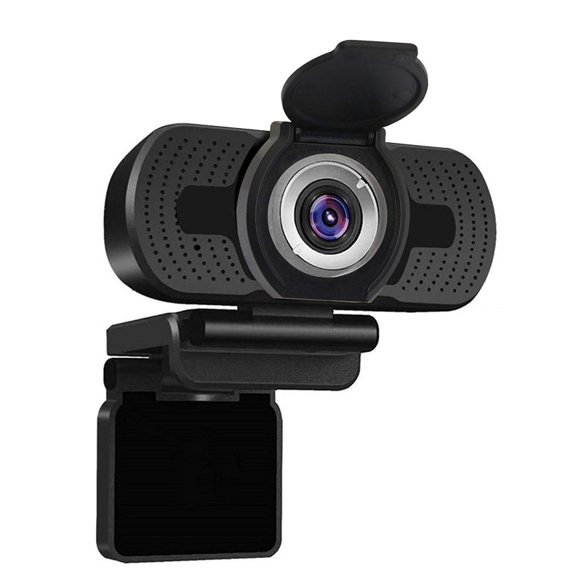[Australia - AusPower] - Webcam Lens Cap,Gelrhonr Webcam Privacy Cover for HD Pro Webcam C920 C922 C930e,Protecting Your Privacy Security 2PCS (Black-Small) Black-Small 