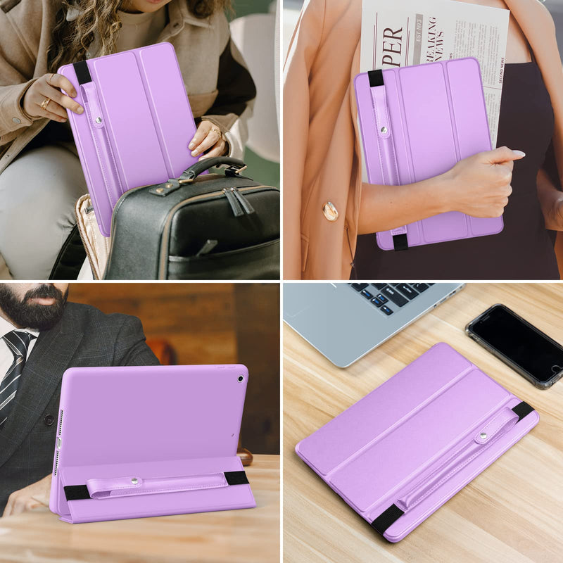 [Australia - AusPower] - DTTO Pencil Case for Apple Pencil 1st/2nd Generation, PU Leather Pencil Sleeve Pouch with Detachable Elastic Band for iPad 9.7"/ 10.2"/ 10.5"/ 10.9"/ 11"/ 12.9" Case, Purple 