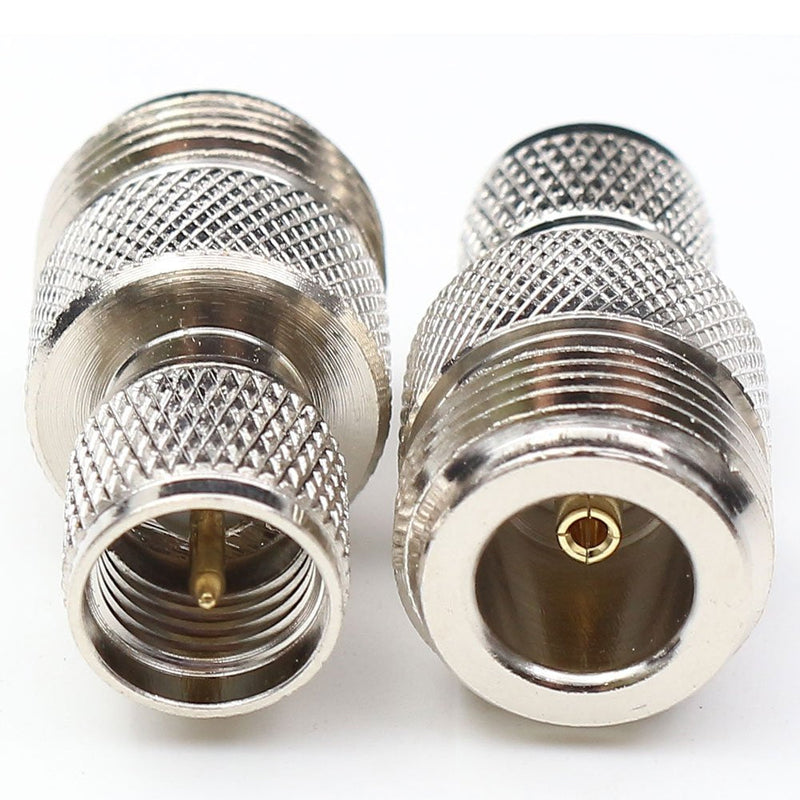 [Australia - AusPower] - ANHAN Mini UHF Male to N Female Connector, N Type to Mini UHF Coax adapters Mini UHF coaxial Connectors RF Adapter Jack 5Packs 