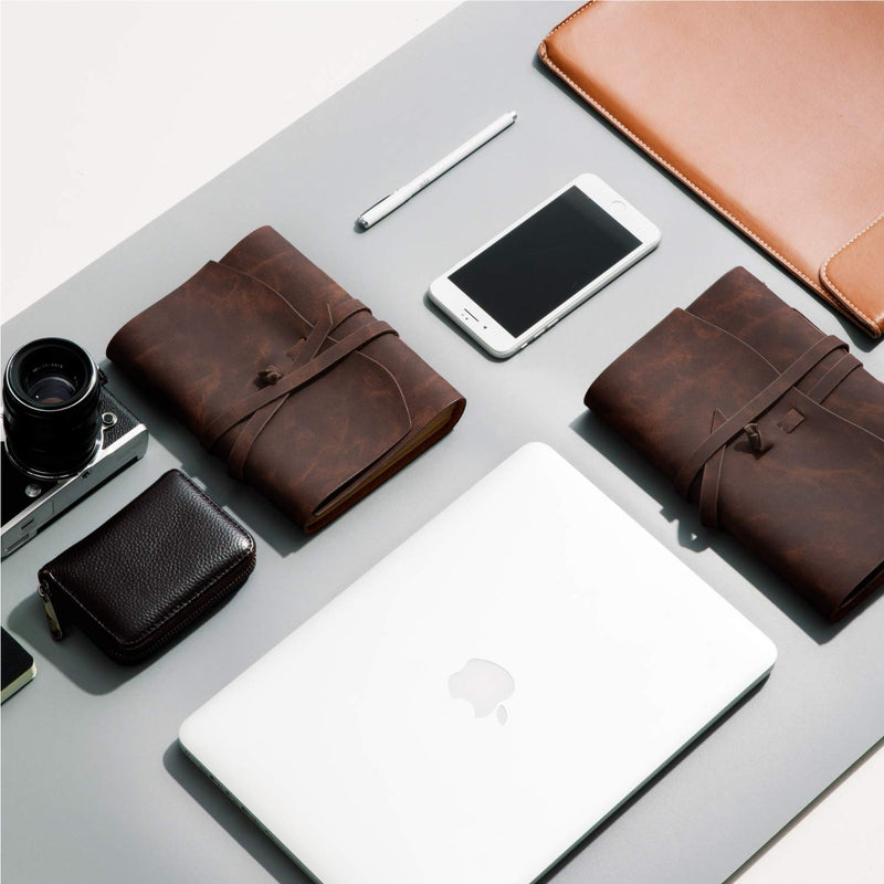 [Australia - AusPower] - Bedsure Leather Journal Notebook, Leather Bound Journal for Men and Women, Lined Travel Journal & Writing Journal for Personal Diary, 5x7 inches, Brown, 200 Pages 