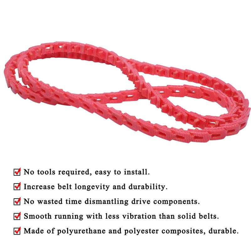 [Australia - AusPower] - 4 FT Power Twist V-Belt 3/8-Inch x 4 Feet Z Type, Adjustable Link V-Belt Perfect for Lathes, Table Saws & Woodworking Tools 