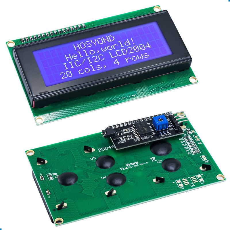 [Australia - AusPower] - Hosyond 3pcs IIC I2C 2004 LCD Module 20x04 LCD Screen Module Display for Arduino Raspberry Pi I2C LCD 2004 