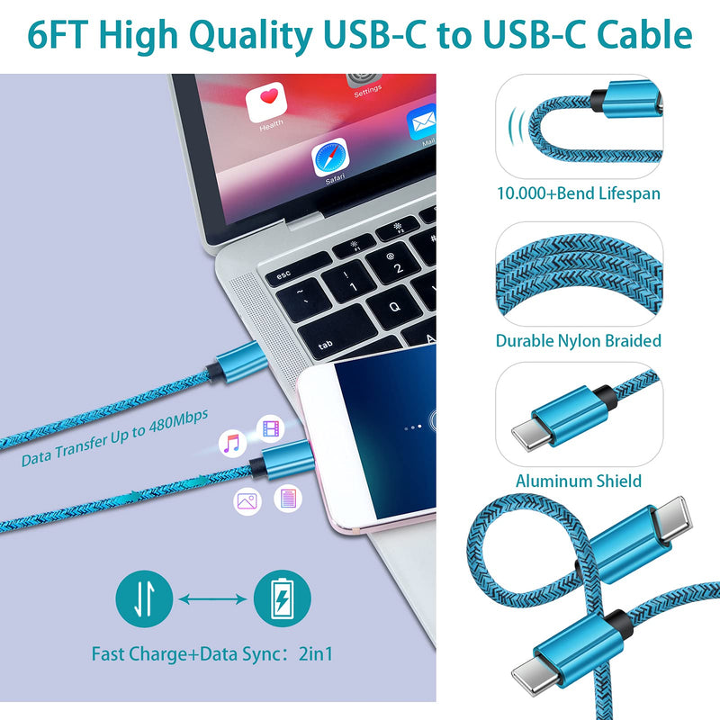[Australia - AusPower] - Fast Charger PD Car Charger Block 30W Car Plug+USB C to C Fast Charging Cable for Samsung Galaxy S22 S21+ S21 Ultra S20+ S20 Plus/Note 21 20 10 S10 S10E A20 A50 A10E A21 A70 A71 A01 A11 S9 S10+ A32 S8 Blue 