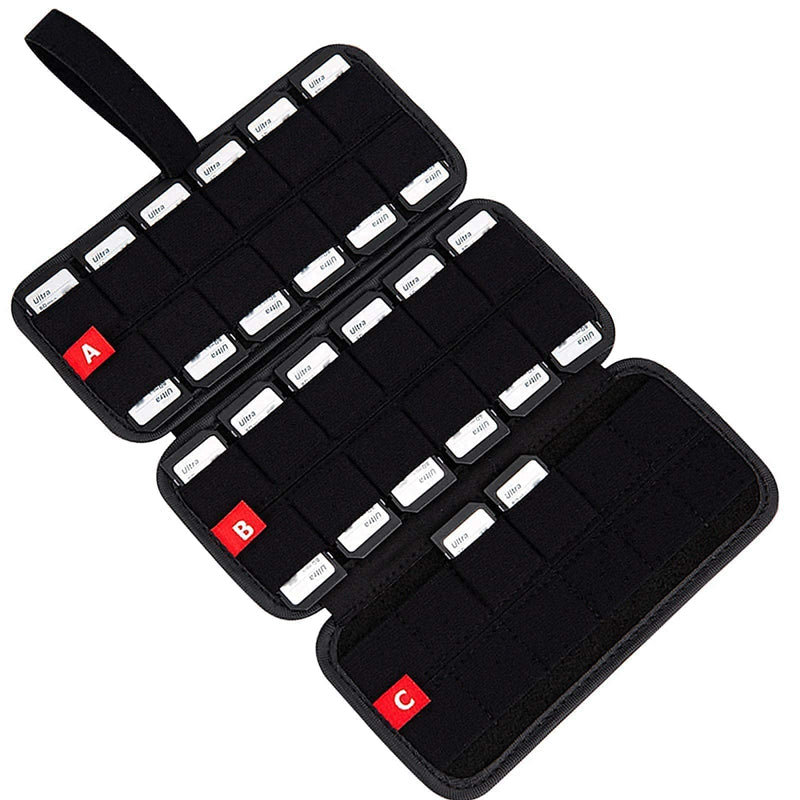[Australia - AusPower] - 40 Slots + 72 Slots Memory Card Holder Case Keeper for SD SDHC SDXC Cfexpress Type A Memory Card PSV Switch Game Gard Storage 