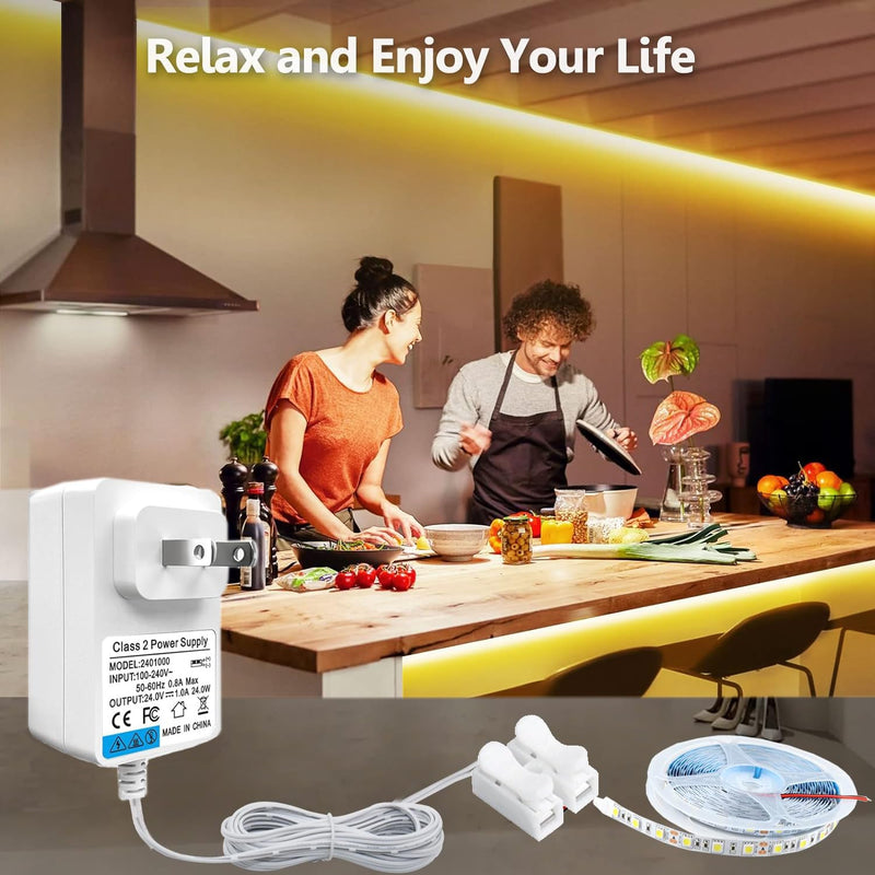 [Australia - AusPower] - DC 24V Doorbell Power Adapter, 110V-240V AC to DC 24V Adapter Compatible with LED Strip Light, Ring Doorbell,Thermostats,Ring Pro doorbell,Ring Wired doorbellï¼ŒHaving a Cable Length of 19.6FT 