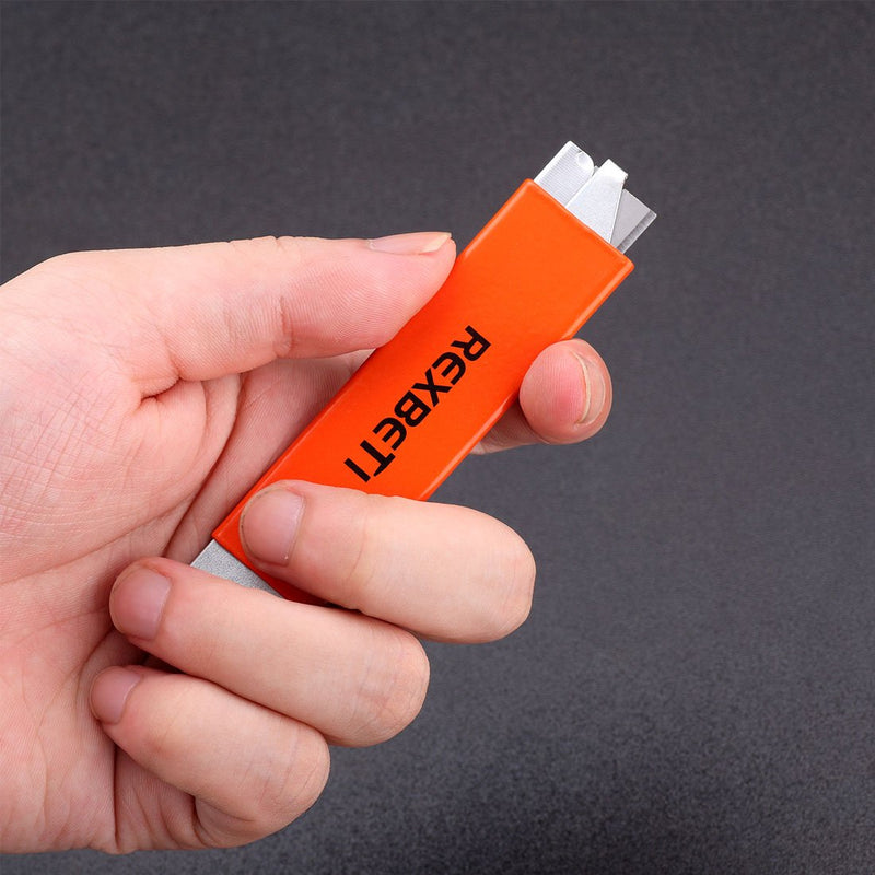 [Australia - AusPower] - REXBETI Box Cutter, Retractable Handy Box Opener for Packages Papers and Boxes, 10 per Box, Orange 