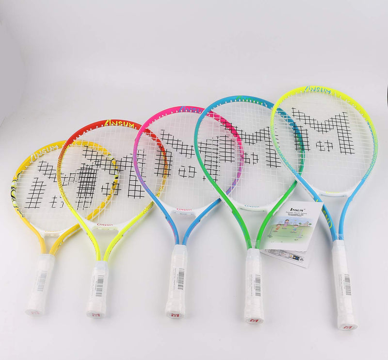 [Australia - AusPower] - Kids Tennis Racket Starter Kit for Kids Age 4 and Under with Shoulder Strap Bag Mini Tennis Racket Toddler Tennis Raquet 17 Inch 