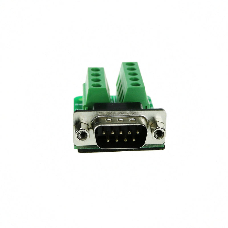 [Australia - AusPower] - Avanexpress DB9 Male Connector Breakout Board RS232 Serial to DSUB Terminal Block Connector Signal Module 3 Pack 