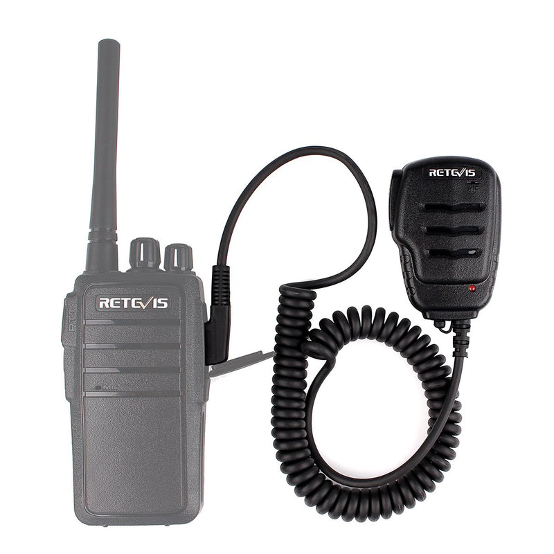 [Australia - AusPower] - Retevis H-777 Walkie Talkies Mic 2 Pin Shoulder Speaker Mic for Retevis RT22 RT21 RT19 H-777S RT15 RT68 RT27 RT21V RB26 RT18 RT1 RT28 RT-5R RT85 RT76 Arcshell AR-5 UV-5R BF-888S 2 Way Radios (1 Pack) 