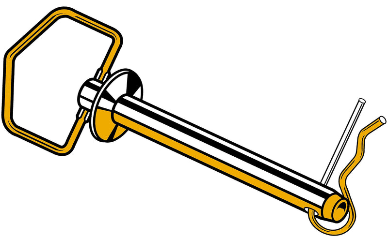 [Australia - AusPower] - Hard-to-Find Fastener 014973159528 Swivel Handle Hitch Pin, 1/2 x 4-1/4, Piece-1 1/2 x 4-1/4-Inch 