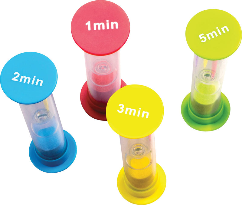 [Australia - AusPower] - Teacher Created Resources Small Sand Timers Combo Pack (20663) Sand Timers Combo 4-Pack 