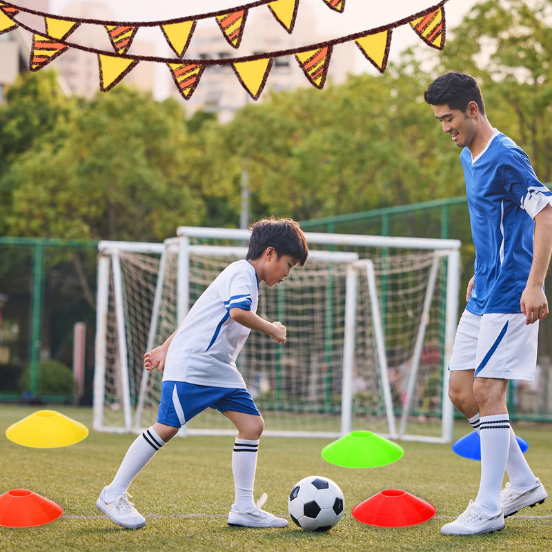 [Australia - AusPower] - Jyongmer 30 Pcs Disc Cones Training Cones Agility Soccer Cones with Carry Bag for Training, Football, Basketball, Kids, Sports, Field Cone Markers and Other Sports and Games (Thickened Version 22g) 