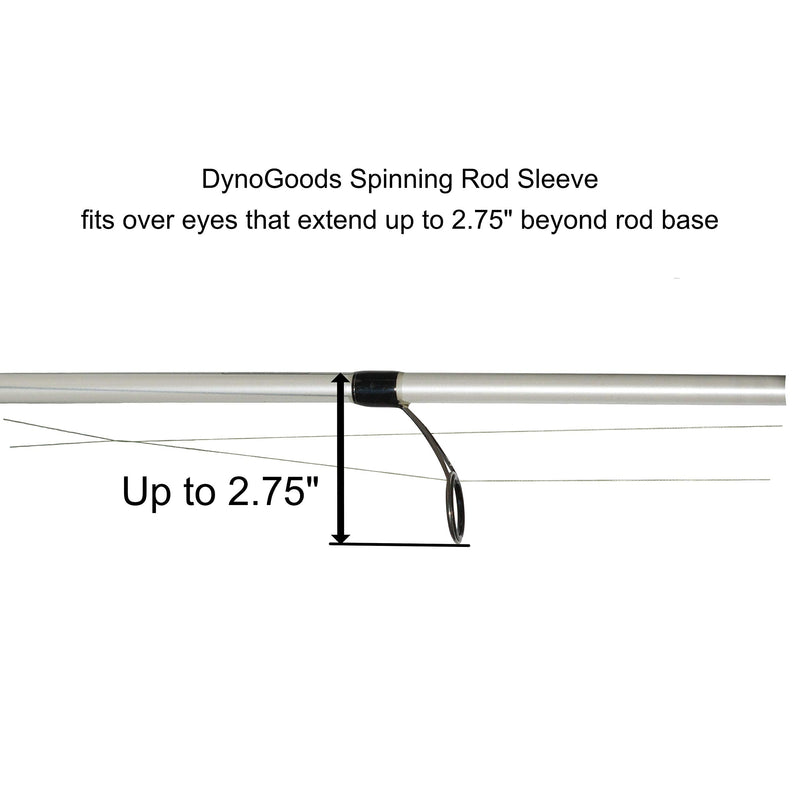 [Australia - AusPower] - DynoGoods Fishing Rod Sleeve, 3 Pack, 7ft Spinning Rod Protector/Rod Sock/Rod Cover Black 