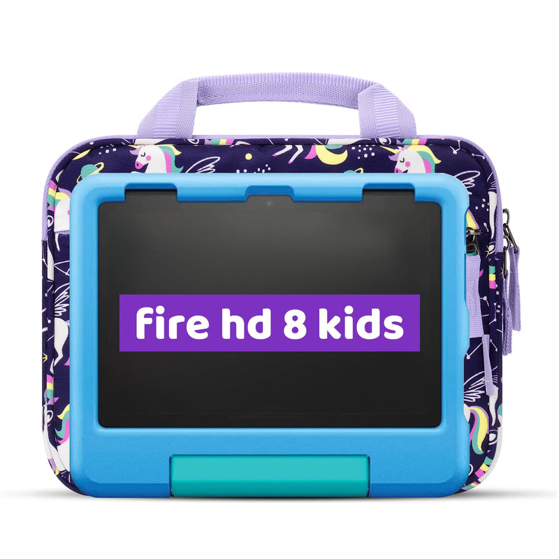 [Australia - AusPower] - Choco Mocha Tablet Bag for Kids（10inch & 12.5inch） 10inch（10.5 x 8.5 x 1.3） Unicorn-Purple 10inch 