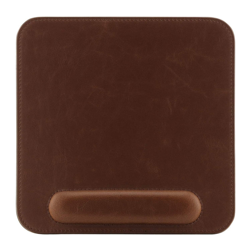 [Australia - AusPower] - Londo Leather Mousepad with Wrist Rest Dark Brown 