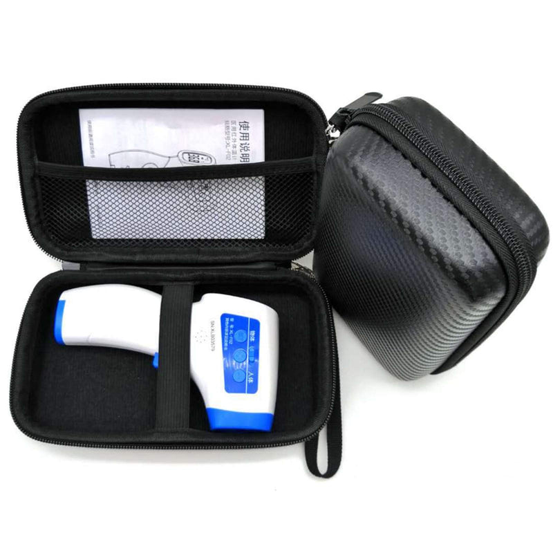 [Australia - AusPower] - Travel Carrying Storage Case Thermometer Case Digital No-Touch Forehead Thermometer Carry Case(Black) 