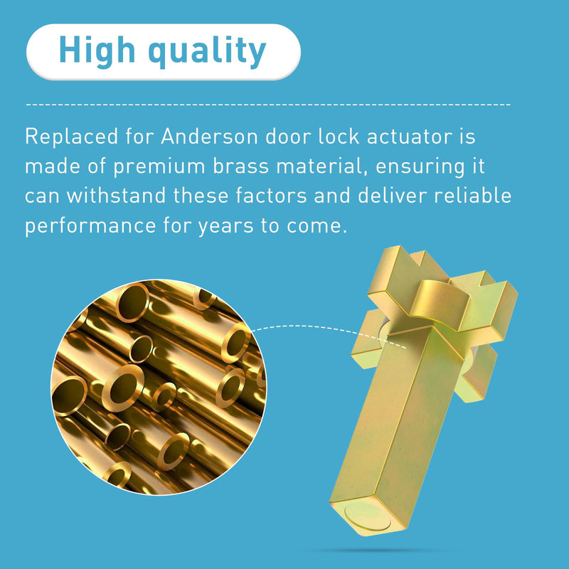 [Australia - AusPower] - ArrogantF Door Lock Actuator Replacement for Anderson Door 200 400 Series Frenchwood Hinged Patio Door Handle Broken or Twisted Off Lock Axle from 1988 to Present, Part# 2579542 1 PC 
