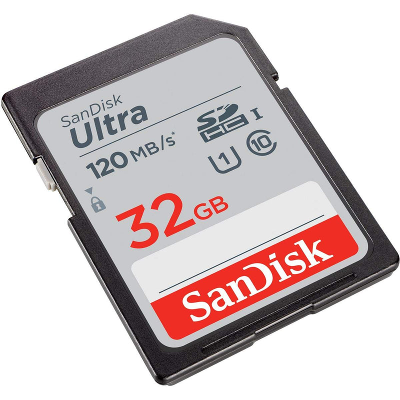 [Australia - AusPower] - SanDisk 32GB Ultra UHS-I Class 10 U1 SDHC Memory Card, 120MB/s Read, 10MB/s Write 