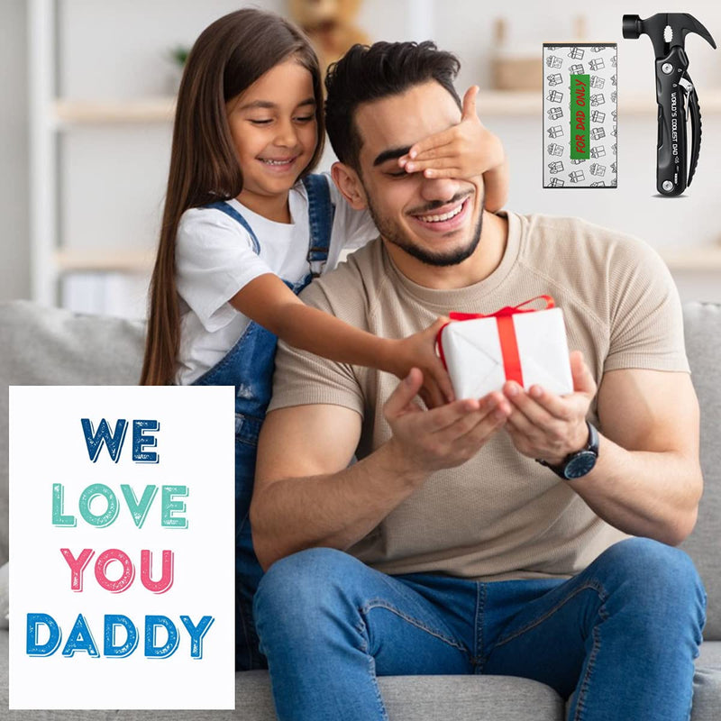 [Australia - AusPower] - Gifts for Dad from Daughter Son Kids Wife Fathers Day,Birthday Gift Ideas for Men Him,Unique Personalized Dad Gifts,Hammer Multitool(WORLD'S COOLEST DAD) World's Coolest Dad 