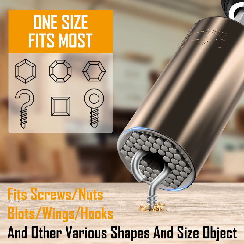 [Australia - AusPower] - Lenski Stocking Stuffers Gifts for Men, Super Universal Socket Christmas Gifts for Men, Tools Cool Gadgets for Men, Fathers Gifts for Dad, Unique Steelers Gifts for Men, Birthday Gifts for Husband Black gold 