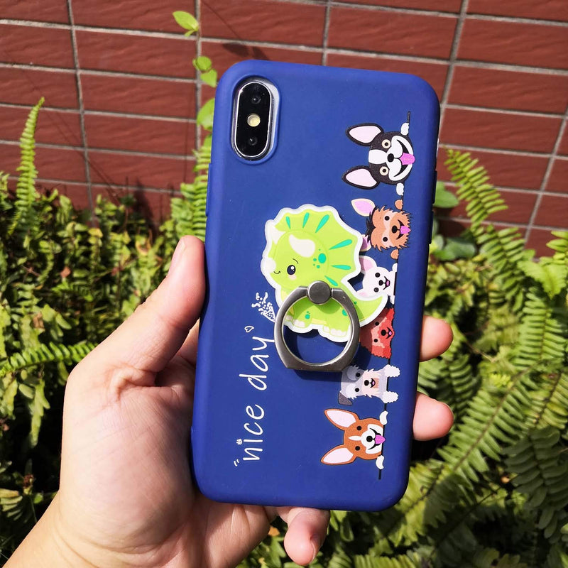 [Australia - AusPower] - ZOEAST(TM) Phone Ring Grip Pocket Monster Ball Pokeball Universal 360° Adjustable Holder Car Hook Stand Stent Mount Kickstand Compatible with iPhone X Plus iPad Tablet (3pcs Dinosaur) 3pcs Dinosaur 