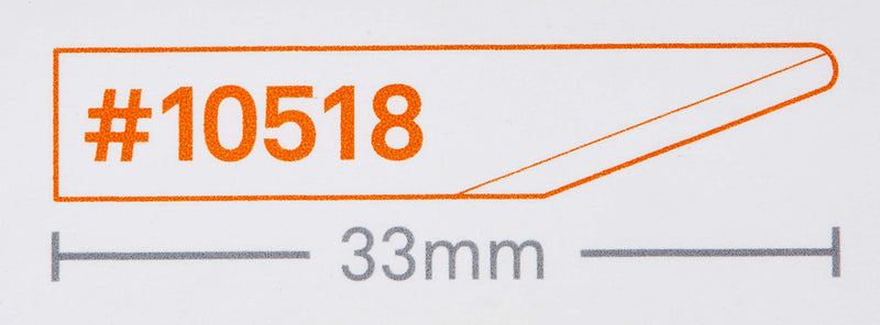 [Australia - AusPower] - Slice - 10518 Ceramic Craft Knife Cutting Blades 4 Blades Straight Edge - Rounded Tip 