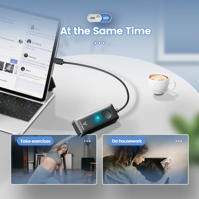 [Australia - AusPower] - VAYDEER Undetectable Mouse Jiggler Mouse Mover USB Port for Computer,Driver-Free with ON/Off Switch,Simulate Mouse Movement to Prevent The Computer from Entering Sleep Mode,Plug-and-Play 9.84 inch cable 1-track 