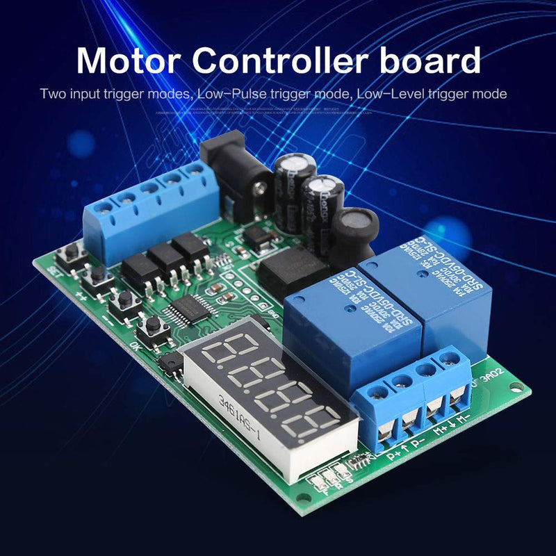 [Australia - AusPower] - 5V - 24V Motor Forward/Reverse Controller Timing Delay Time Cycles Relay Motor Controller Board 