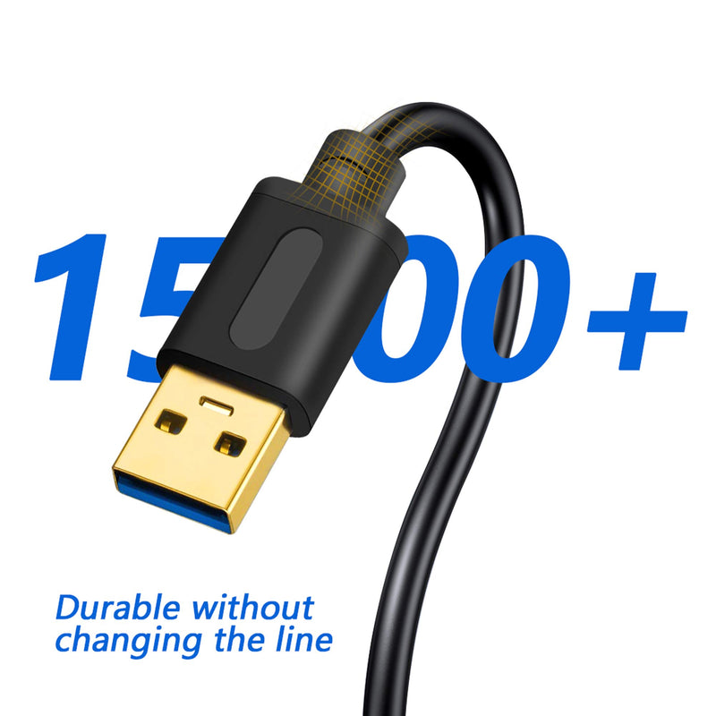 [Australia - AusPower] - USB 3.0 Male to Male Cable 20Ft,Tan QY USB to USB Cord USB Cable Male to Male USB 3.0 Cable Type A Male to Type A Male Cable 20ft 