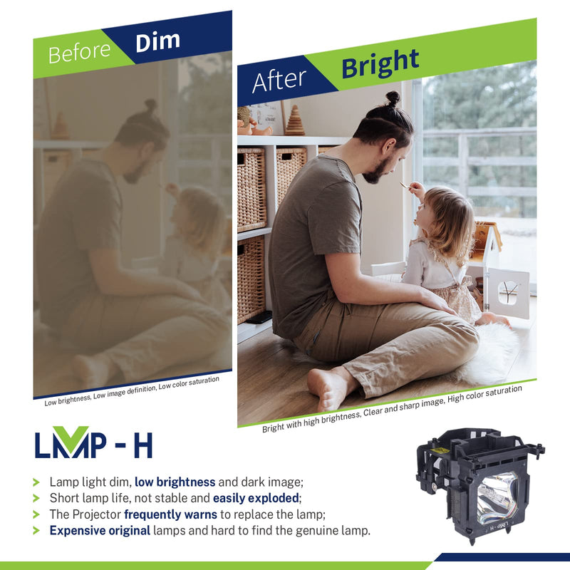 [Australia - AusPower] - LMP-H LMP-H210 Projector Lamp with Housing for Sony VPL-HW45EW VPL-HW45ES VPL-HW65ES 