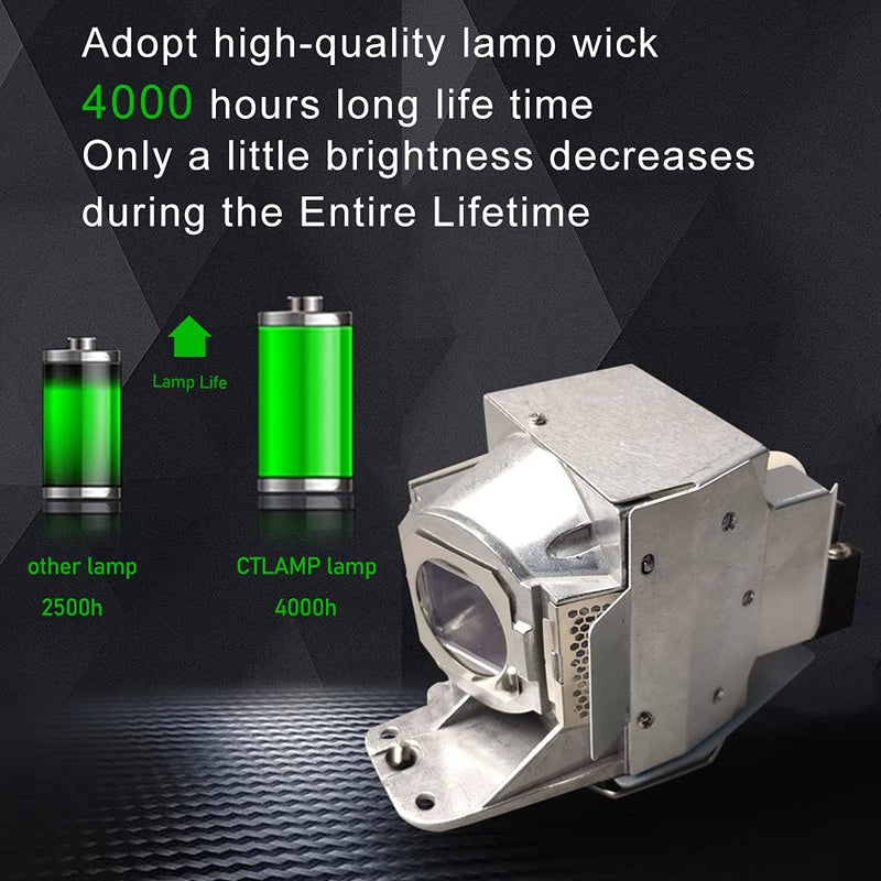 [Australia - AusPower] - CTLAMP A+ Quality W1070 Replacement 5J.J7L05.001 LCD Projector Lamp 5J.J7L05.001 Bulb with Housing Compatible with BenQ HT1075 HT1085ST W1070 W1080ST 
