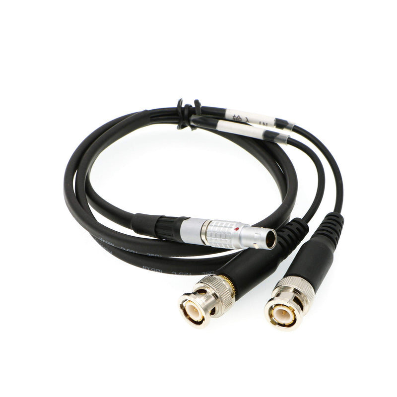 [Australia - AusPower] - Uonecn Sound Devices XL-LB2 Timecode Input Output Cable 5 Pin Male to BNC Straight 5 Pin to BNC 