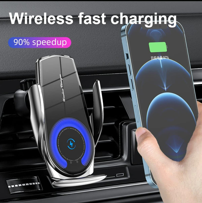 [Australia - AusPower] - Wireless Car Vent Charger Phone Holder,Torowenker 15W Fast Wireless Car Charger Phone Holder for Apple iPhone13/13Pro Max12/11/X/XR/XS/8 Samsung Galaxy/Note,Auto Clamp Vent Phone Holder 