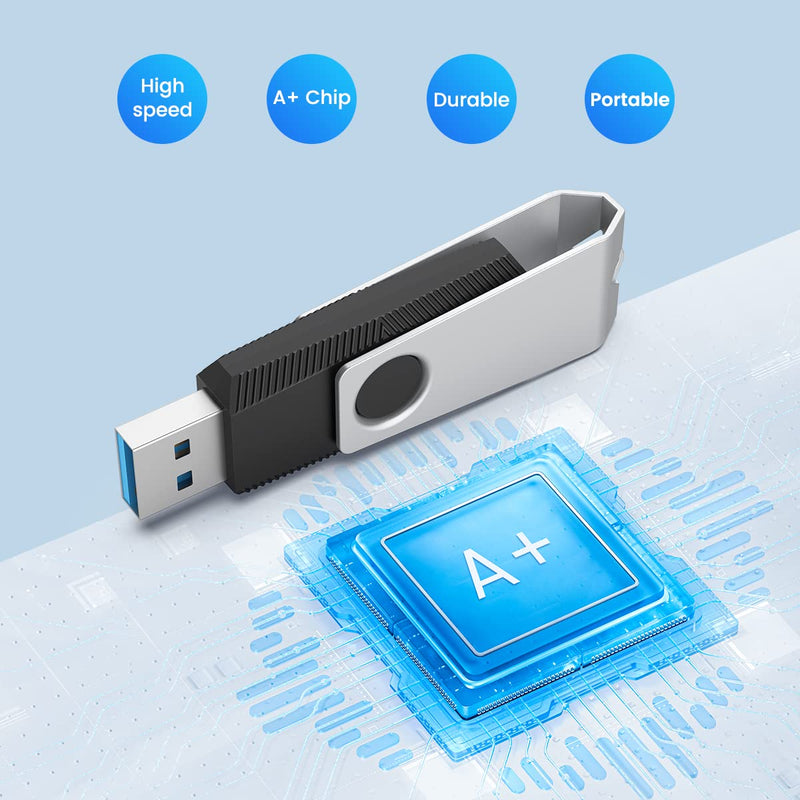 [Australia - AusPower] - Aiibe 16GB Flash Drive 3.0 10 Pack 16GB USB Flash Drive USB 3.0 Thumb Drives USB Drive 16GB Jump Drive Memory Stick Multi Pack(16GB, 10 Pack, 5 Mixed Colors: Black Red Cyan Green Purple) 16GB 3.0 10Pack Multicoloured 