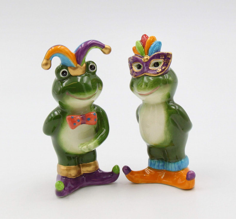 [Australia - AusPower] - Cosmos Gifts Mardi Gras Frogs Salt and Pepper, Multicolored 