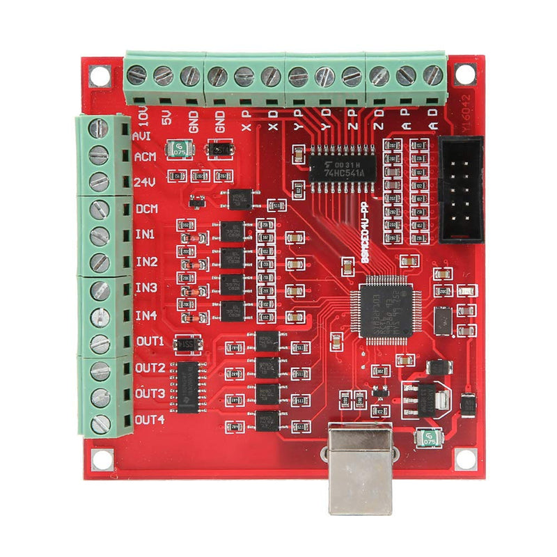 [Australia - AusPower] - CNC USB100Khz Break Out Board Support Stepper Motor Drive Servo Drive Red MACH3 