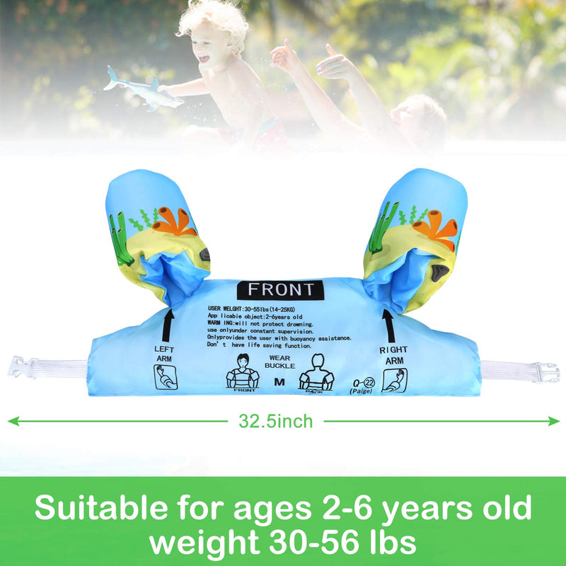 [Australia - AusPower] - Biange Toddler Swim Vest, Toddler Floatie for Kids 30-50 lbs, Baby Pool Float for Swimming Aid, Boys/Girls Learn to Swim 