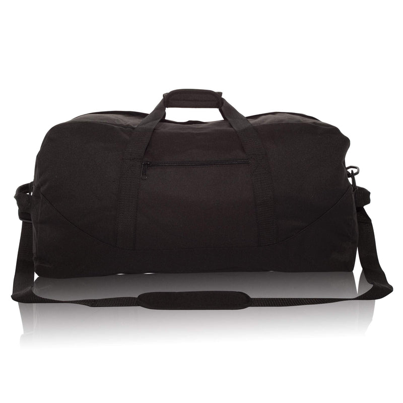 [Australia - AusPower] - DALIX 25" Big Adventure Large Gym Sports Duffle Bag (Black Grey Navy Blue Red Camo) Black 