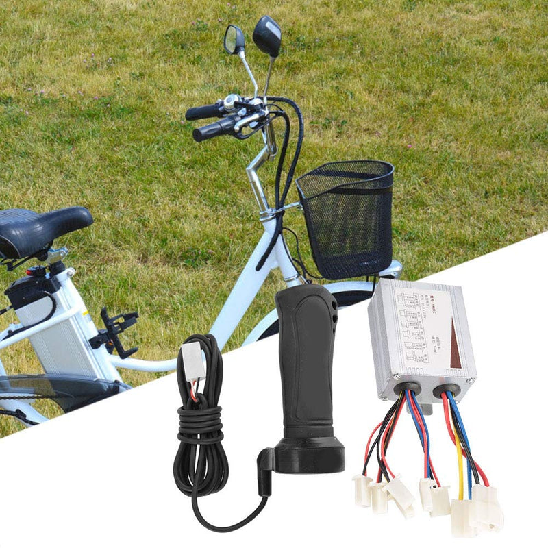 [Australia - AusPower] - Vbest life Brushed DC Motor Speed &Controller, Throttle Twist Grips E-Bike Scooter Tricycle Speed Controller Motor of 500W 24V 36V 48V(500W 48V) 