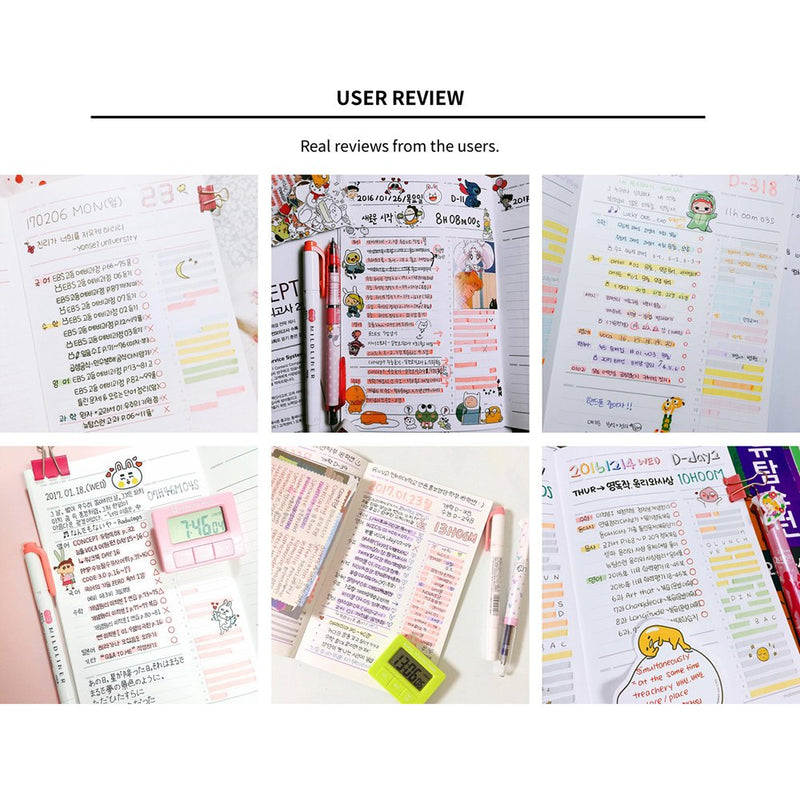 [Australia - AusPower] - [MOTEMOTE] 10 Minutes Planner 100 Days Color Chip (Serenity) / Study Planner/Planner 