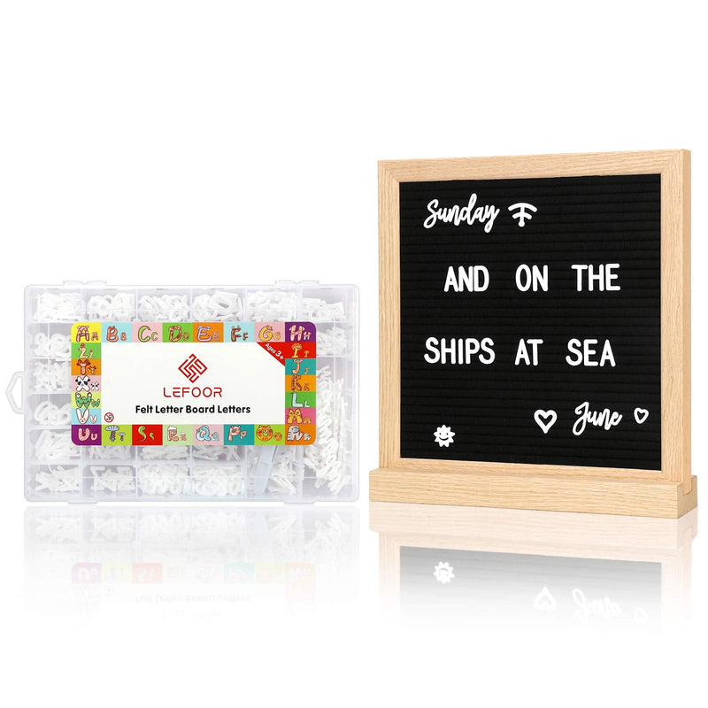 [Australia - AusPower] - Letter Board Letters Only,698 PRE-Cut Characters (3/4 Inch,White) with Sorting Tray,Felt Letter Board Letters (Choice D) Choice D 