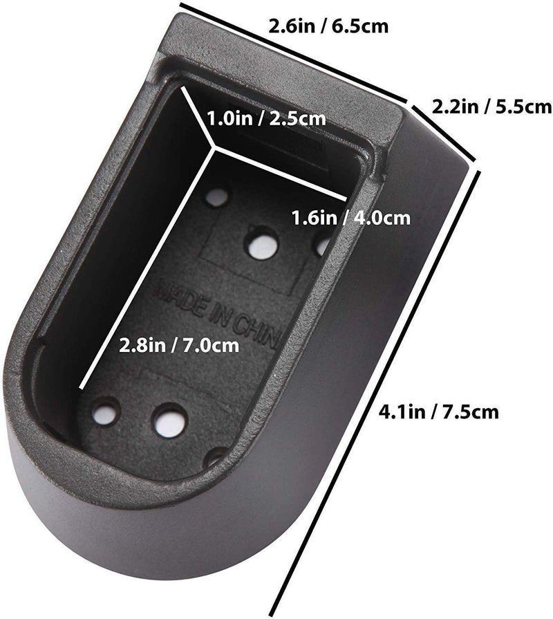 [Australia - AusPower] - Lospu HY Indoor & Outdoor Key Lock Box Wall Mounted Push Button Combination Key Safe Storage Security Lock Box with Black Rubber Cover & Wall Bolt Fixings for 5 to 7 Mortise Style Keys 