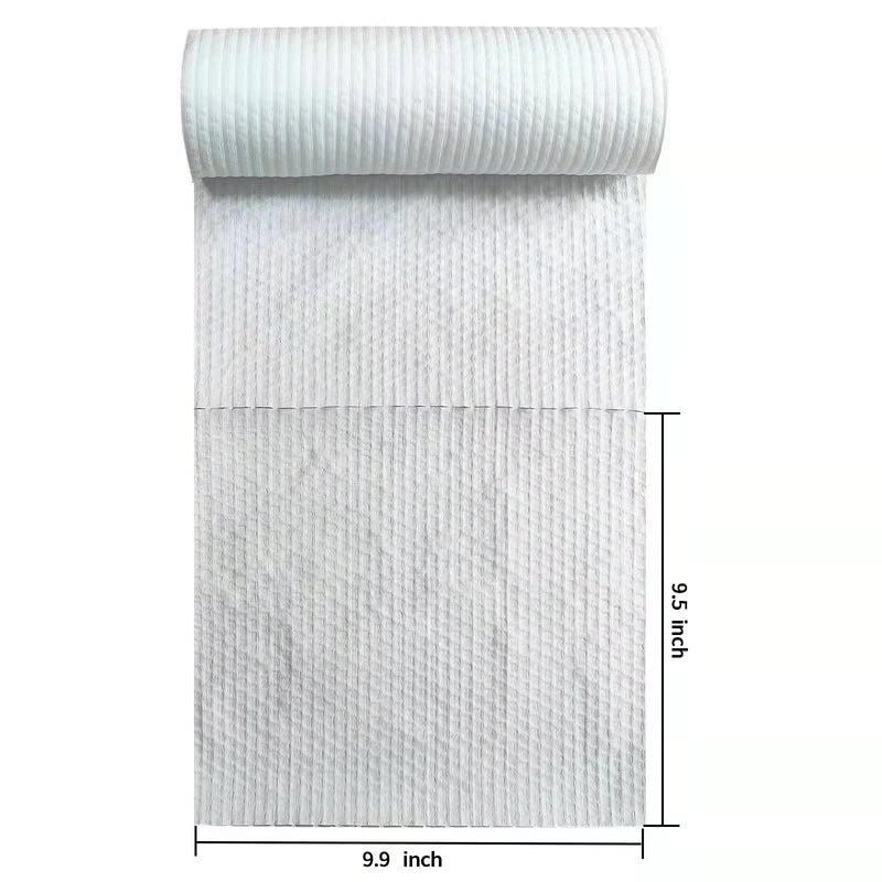 [Australia - AusPower] - 100 sheet 14.9"X9.8" White Bamboo Reusable Cleaning Cloth For Multi Purpose 