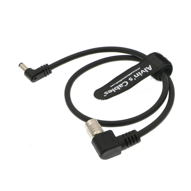 [Australia - AusPower] - Alvin's Cables 4 Pin Hirose Male to DC Jack Power Cable for Sound Devices 633/644/688 Zoom F8 Blackmagic Cinema Camera 4K 45cm Right angle 4 pin 